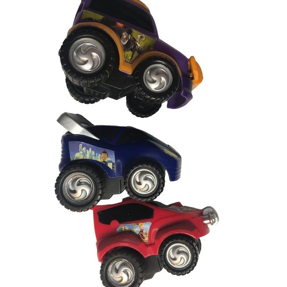 Disney Meet The Robinsons Push Go Friction Lot of 3 Cars Purple, Blue, Red Toys - Picture 10 of 12